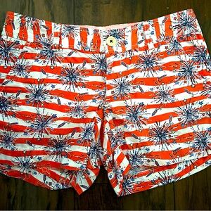 HTF Lilly Pulitzer fireworks shorts size 2